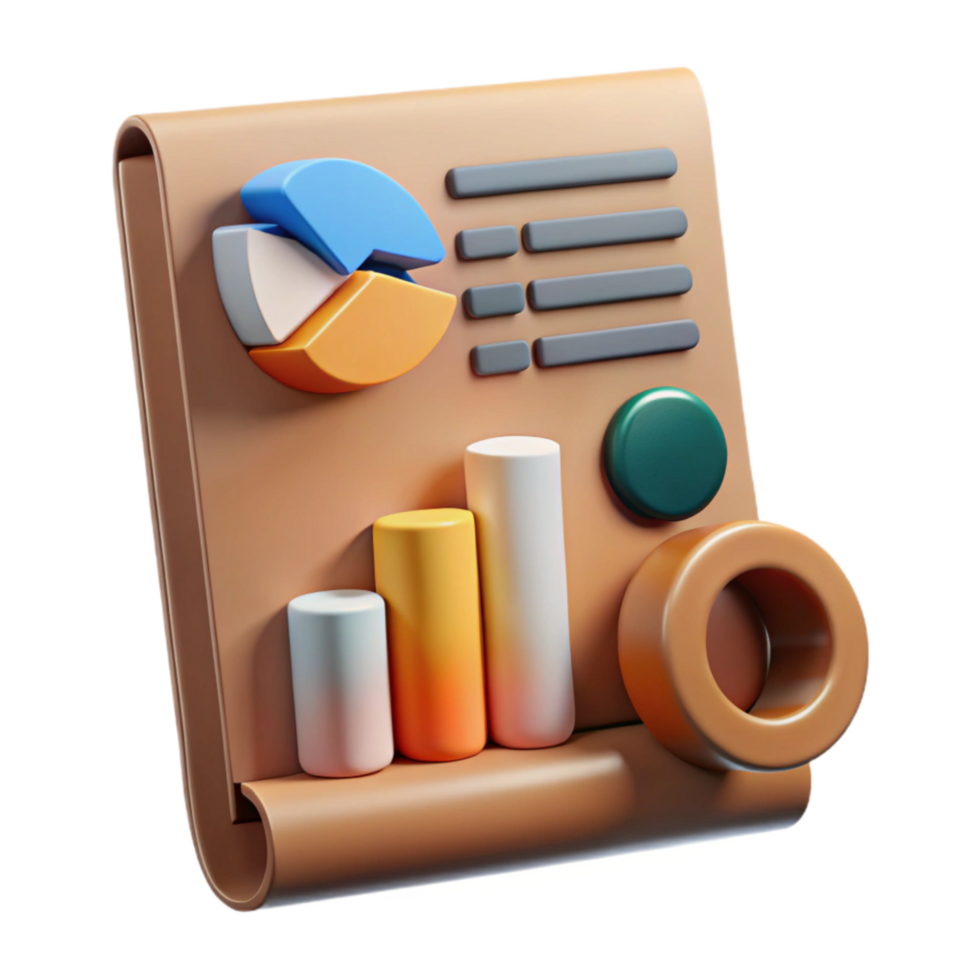 magnificent rustic Financial Report with Charts and Graphs Transparent high quality png