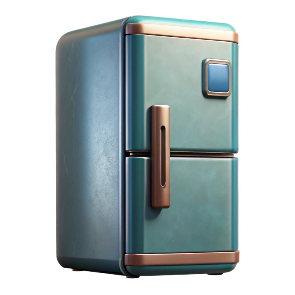 magnificent minimalist Smart Refrigerator with Touchscreen Transparent Background authentic png