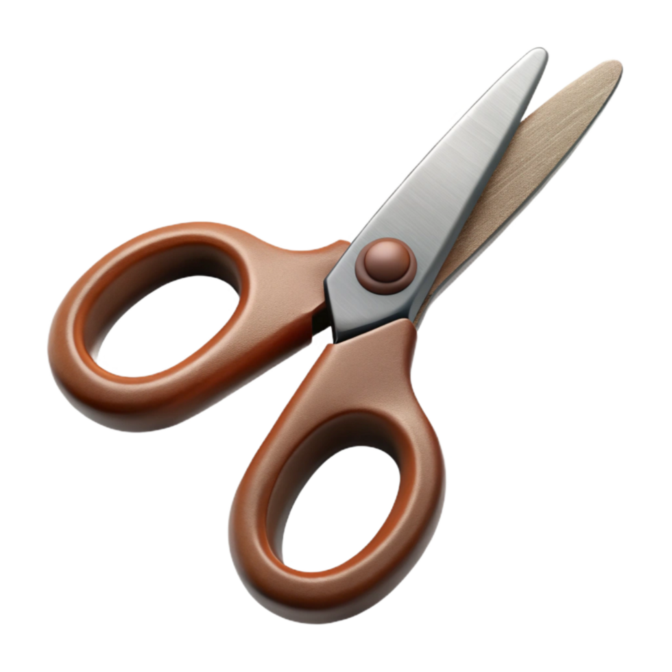 serene contemporary Fabric Scissors Sharp Blades Cutout Transparent Background high resolution png