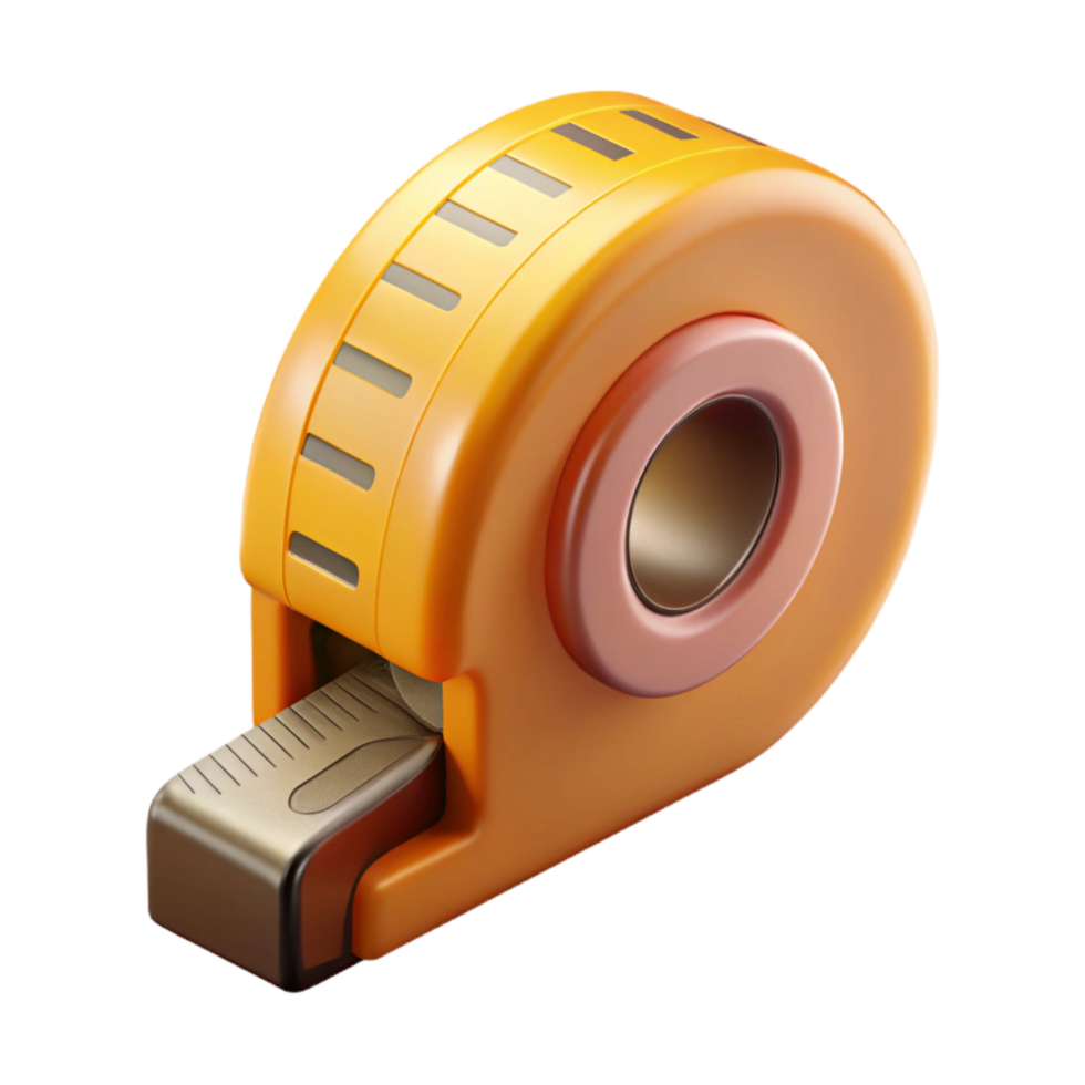 elegant modern Measuring Tape Transparent Background with Metric Units high resolution png