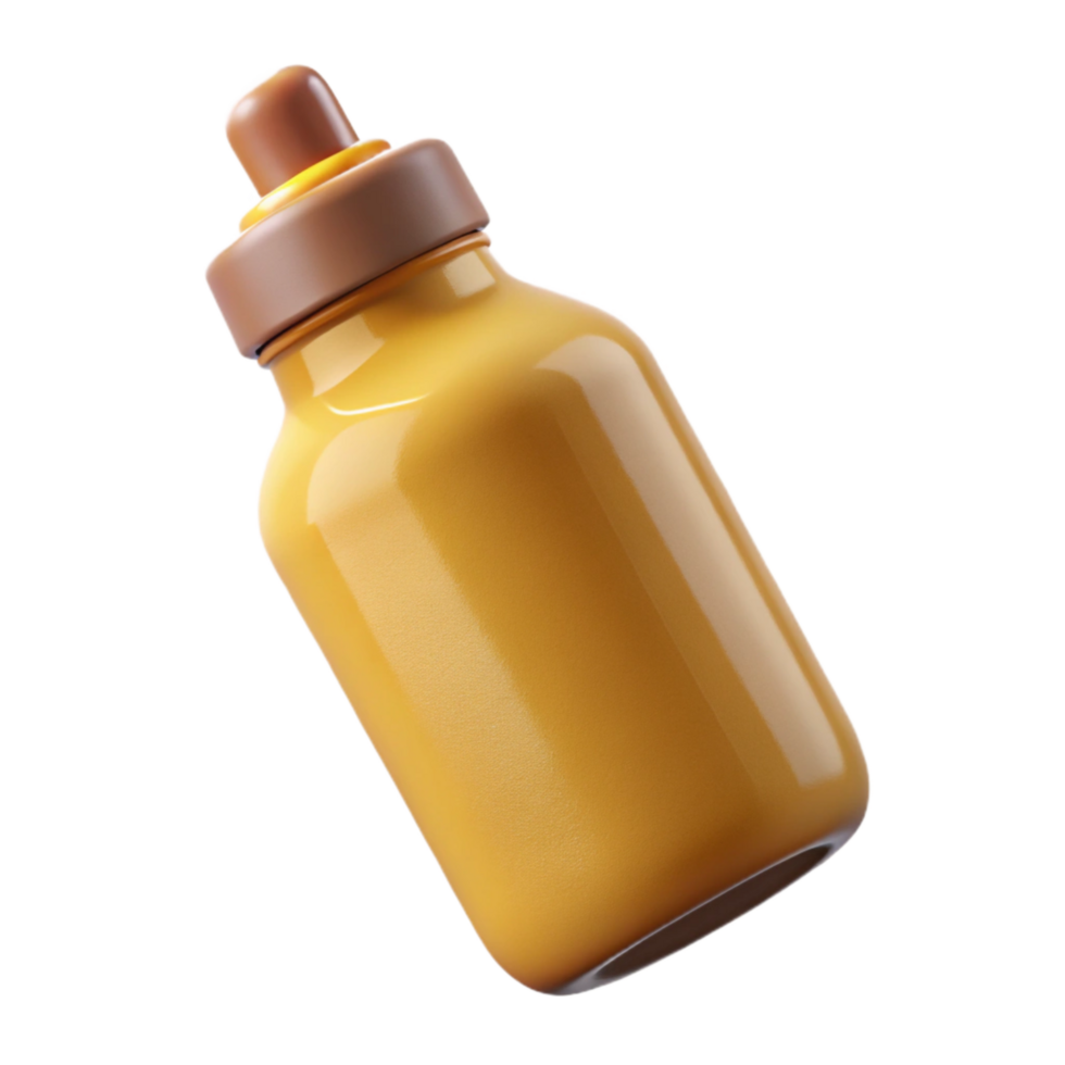 extraordinary rustic Bottle of Mustard Cutout on Transparent Background high resolution png