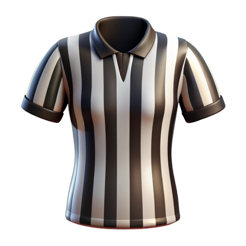 extraordinary creative Referee Jersey Striped Black White Pattern Transparent authentic png