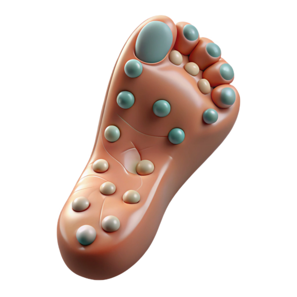 impressive minimalist Reflexology Foot Chart Zones Transparent Background original png
