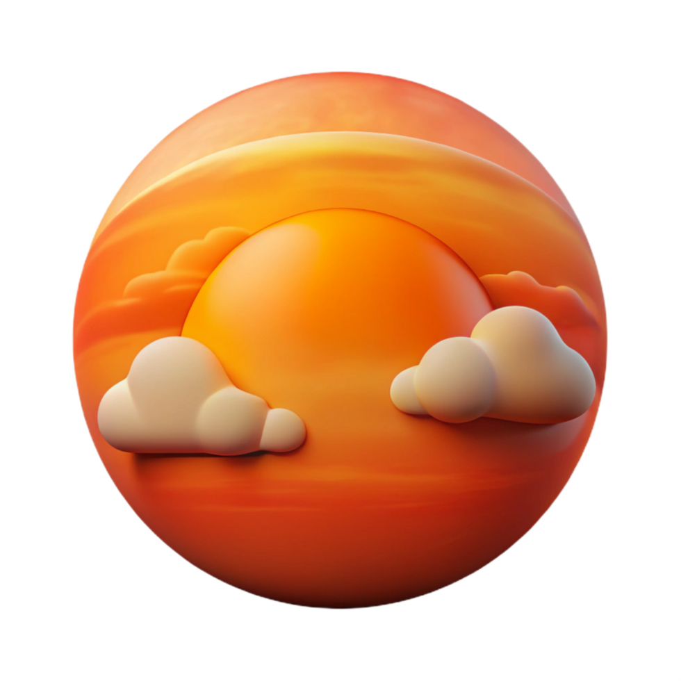 beautiful traditional Vibrant Sunset Sky Isolated with Warm Orange Hues high resolution png
