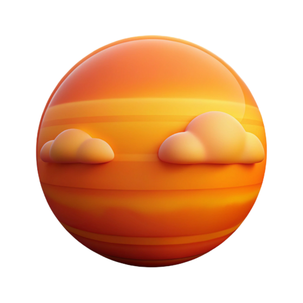 beautiful contemporary Vibrant Sunset Sky Isolated with Warm Orange Hues premium png