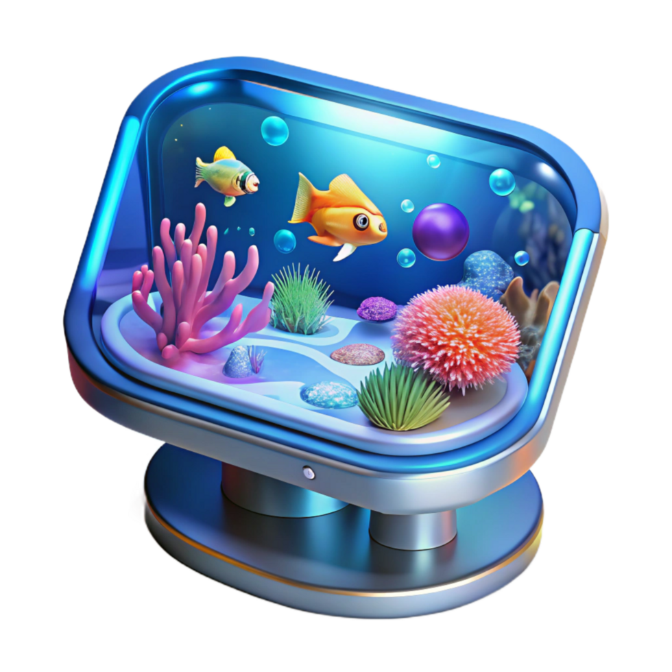 magnificent rustic A 3d Rendered Cutout of Futuristic, Transparent Glass Desk Organizer original png