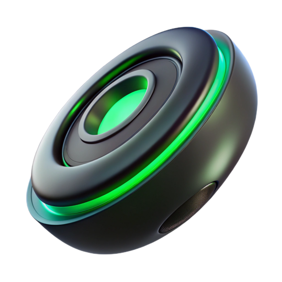 beautiful classic Generate 3d Rendered Cutout of Futuristic, Levitating Speaker Crafted From original png