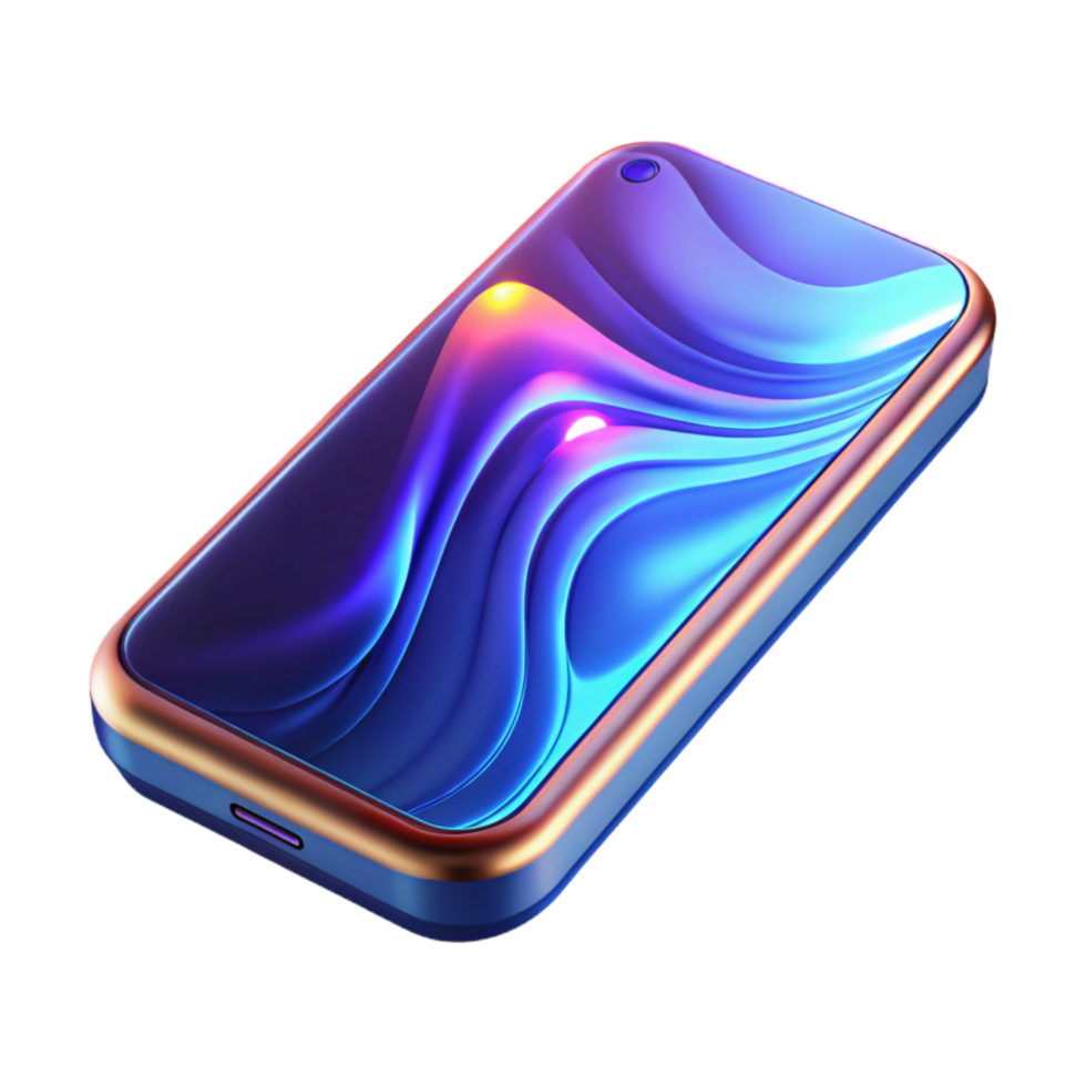 elegant classic Generate 3d Rendered Cutout of Futuristic, Iridescent Silver Levitating Desk 4K png
