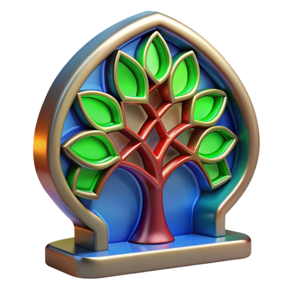 dramatic classic Create 3d Rendered Cutout of Unique Architectural Element - Stained premium png