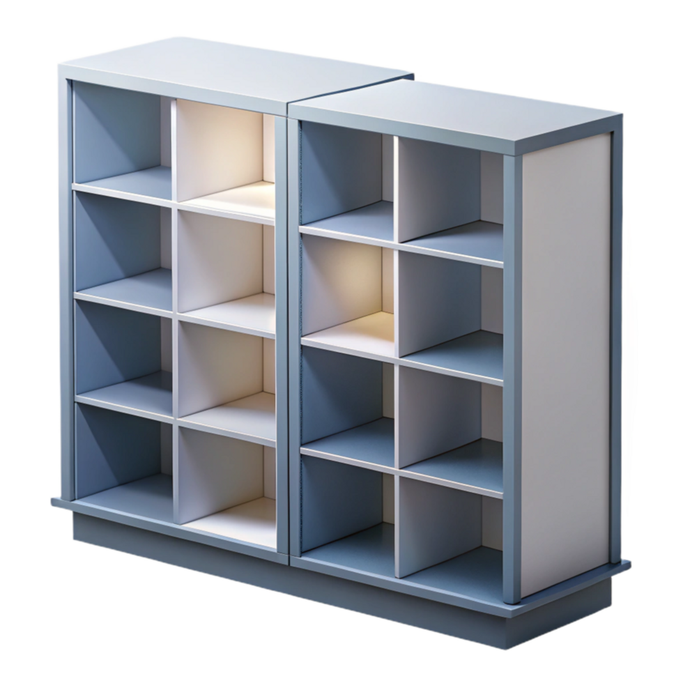 wonderful contemporary A 3d Rendered Cutout of Futuristic, Modular Shelving Unit With genuine png