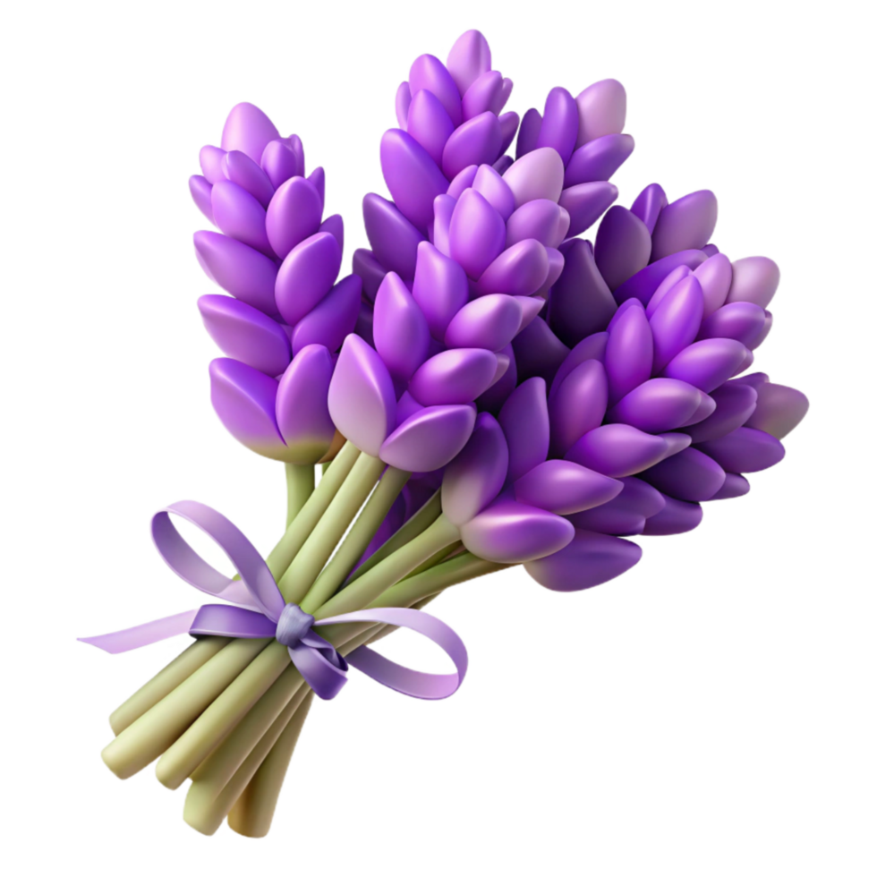 impressive minimalist A Cluster of Fresh Lavender Sprigs Tied with Twine, Professionally exclusive png