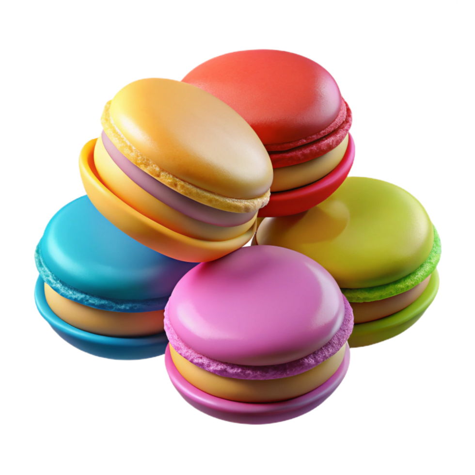 magnificent traditional A Colorful Macaron Assortment with Various Flavors, Professionally Lit On high quality png