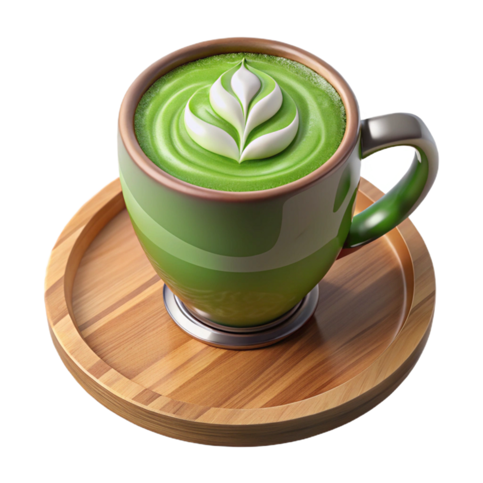 stunning traditional A 3d Rendered, Top-down View Cutout of Glass of Iced premium png