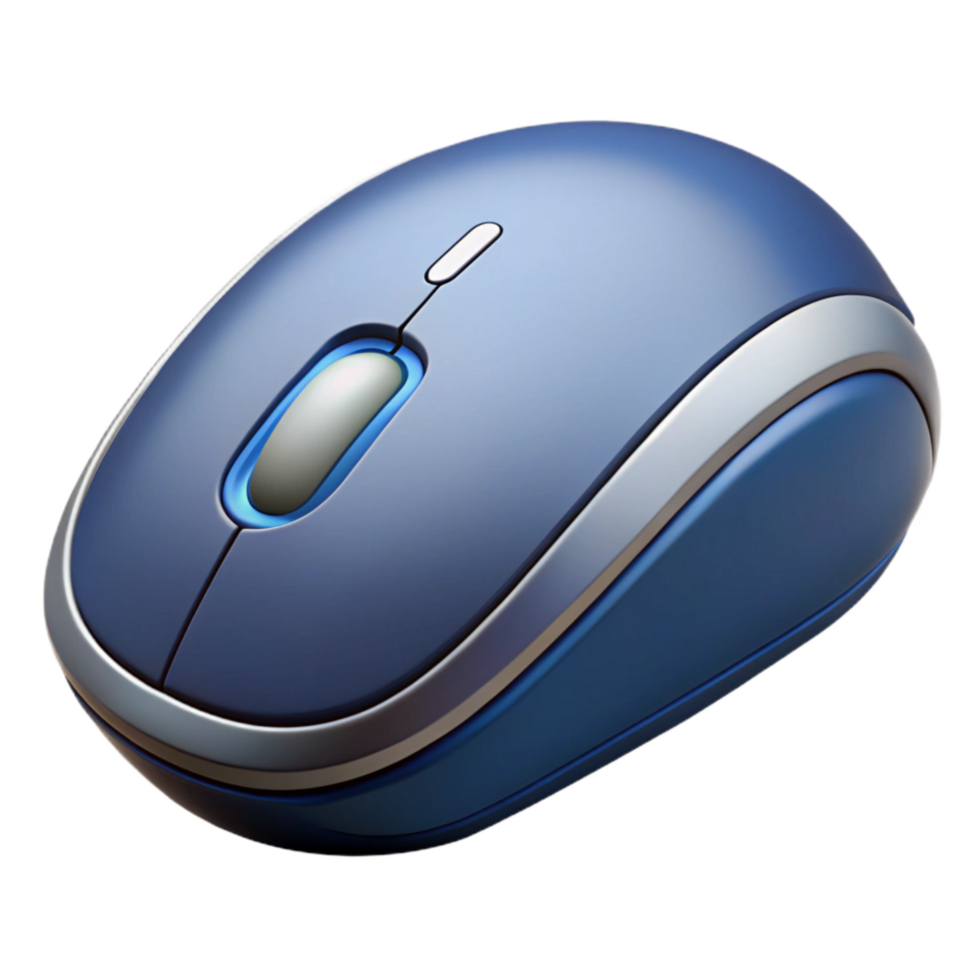 serene contemporary A Modern Wireless Mouse with Visible Buttons and Scroll Wheel, high resolution png