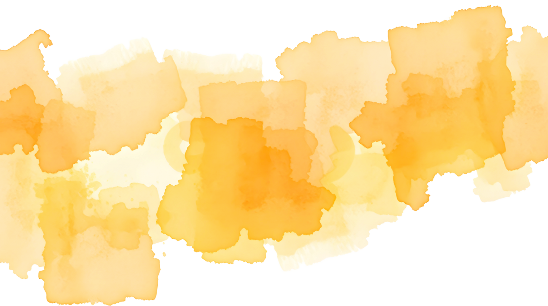 Watercolor orange and yellow abstract background png