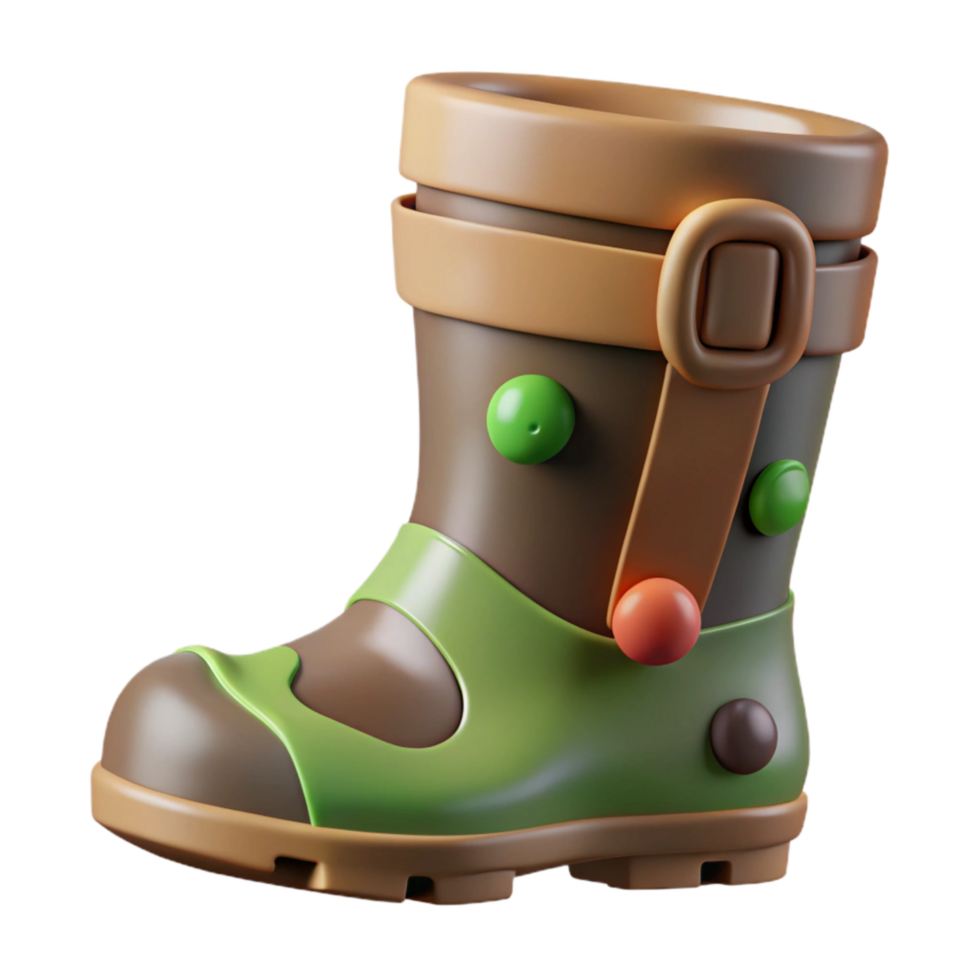beautiful creative Photograph of Mud-splattered Glastonbury Festival Wellie Boot with Colorful Pain high resolution png