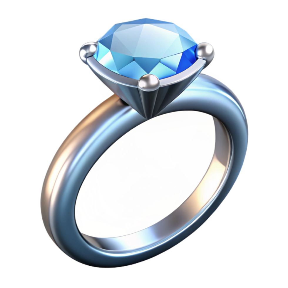 serene rustic A 8k Cutout of Sparkling Diamond Engagement Ring with Platinum 4K png