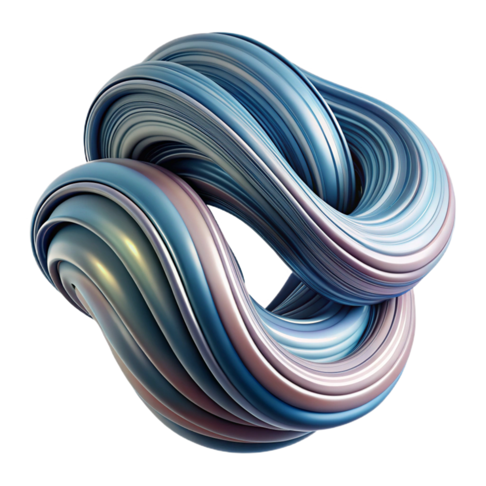 stunning rustic Abstract Flowing Lines Design Isolated on Transparent Background professional png