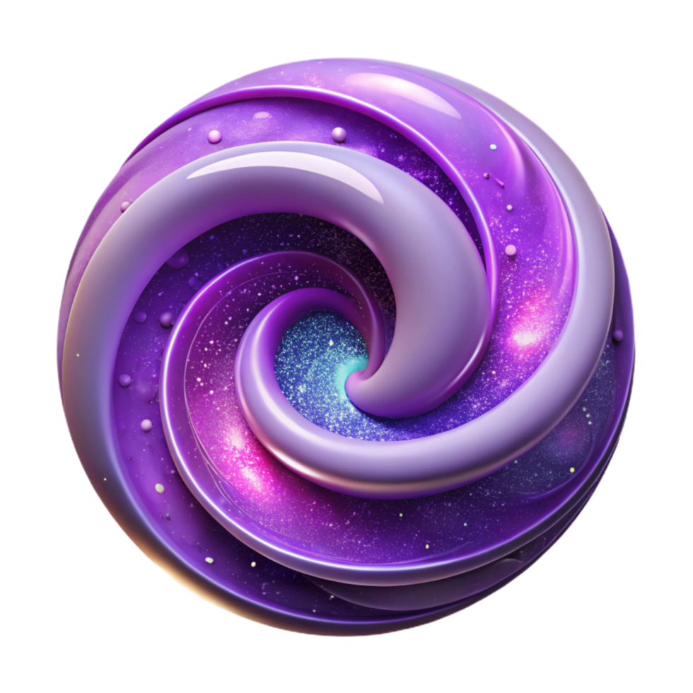 vibrant artistic Abstract Purple Galaxy Swirl Isolated with Cosmic Pattern genuine png