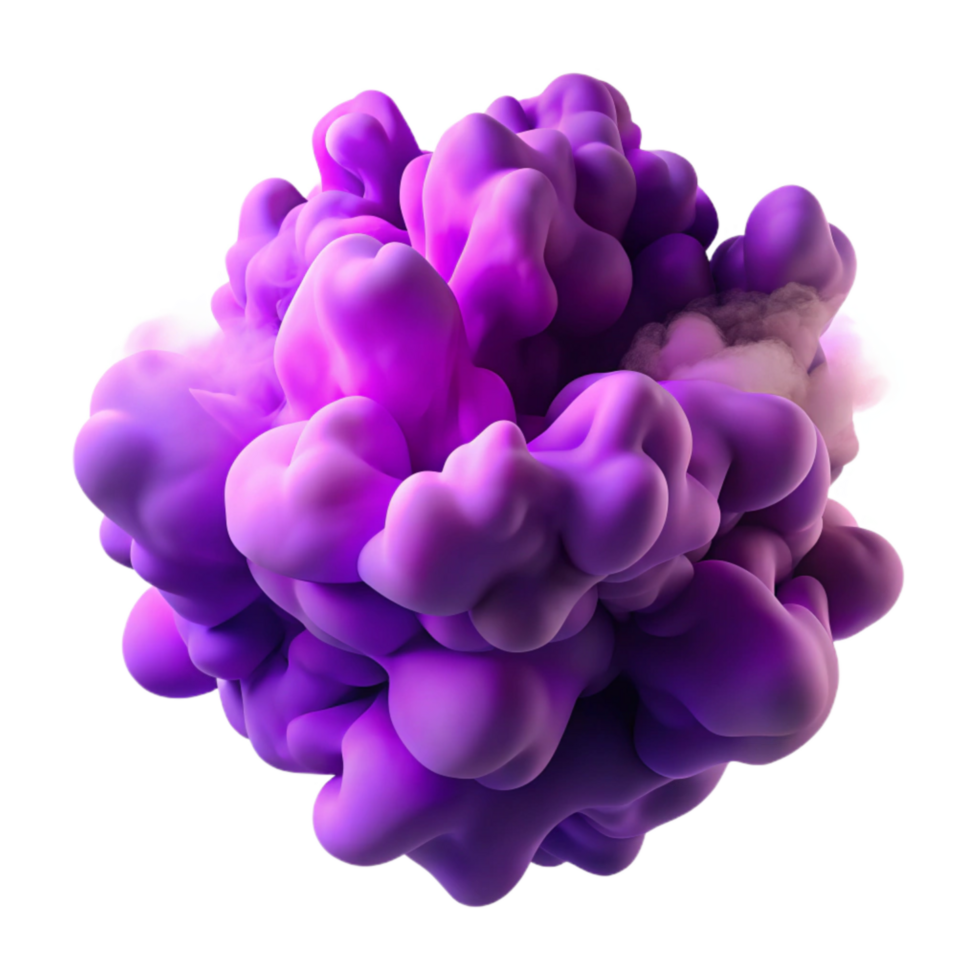 extraordinary minimalist Abstract Purple Smoke Cutout with Wispy Texture detailed png
