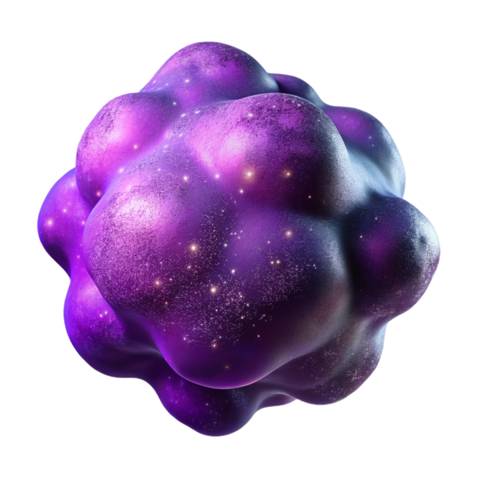 beautiful rustic Abstract Purple Nebula Cutout with Cosmic Dust high resolution png