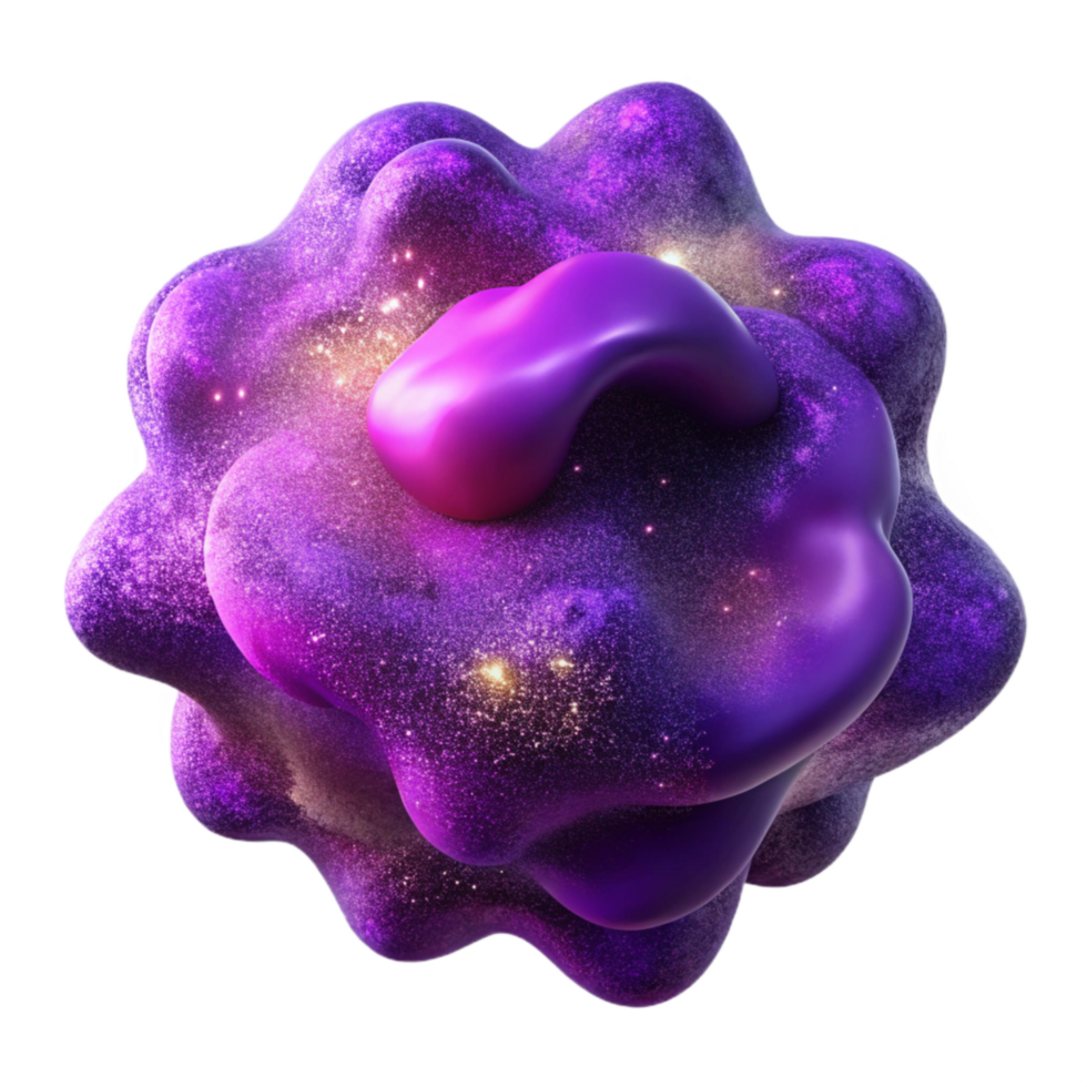 wonderful rustic Abstract Purple Nebula Cutout with Cosmic Dust premium png
