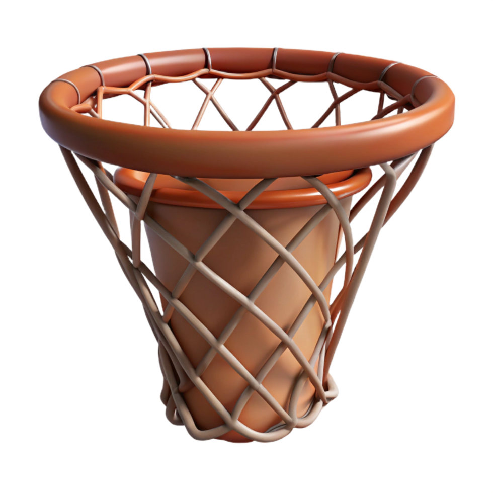 serene traditional Basketball Hoop Net Close Up Transparent Background high resolution png
