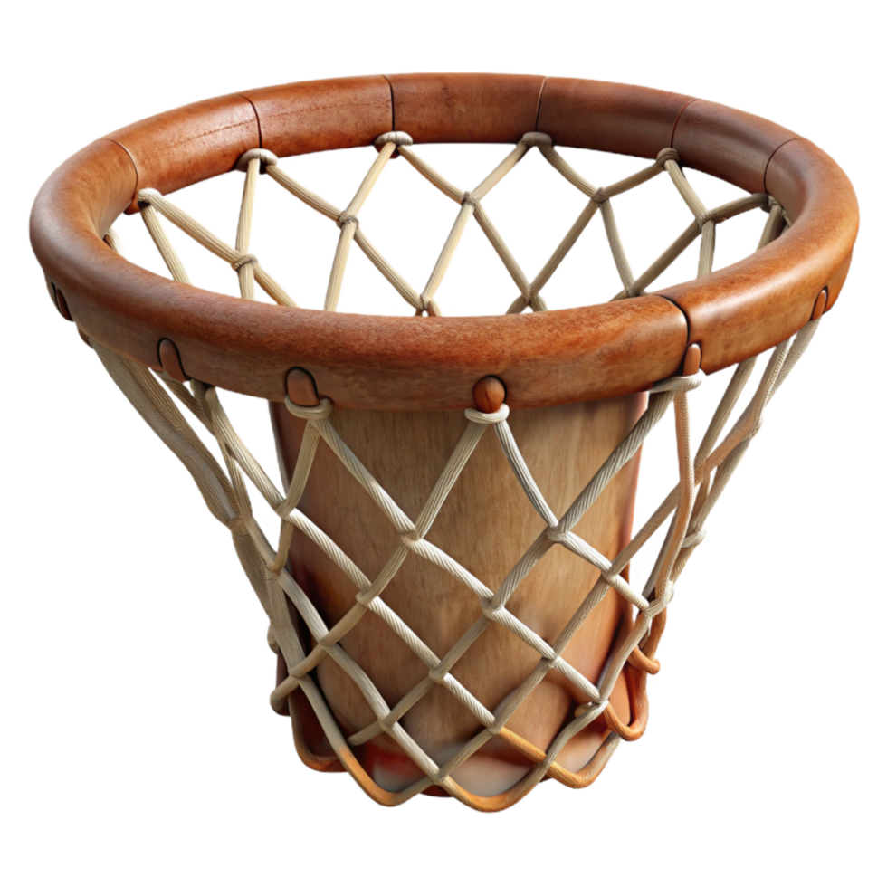 elegant traditional Basketball Hoop Net Close Up Transparent Background original png
