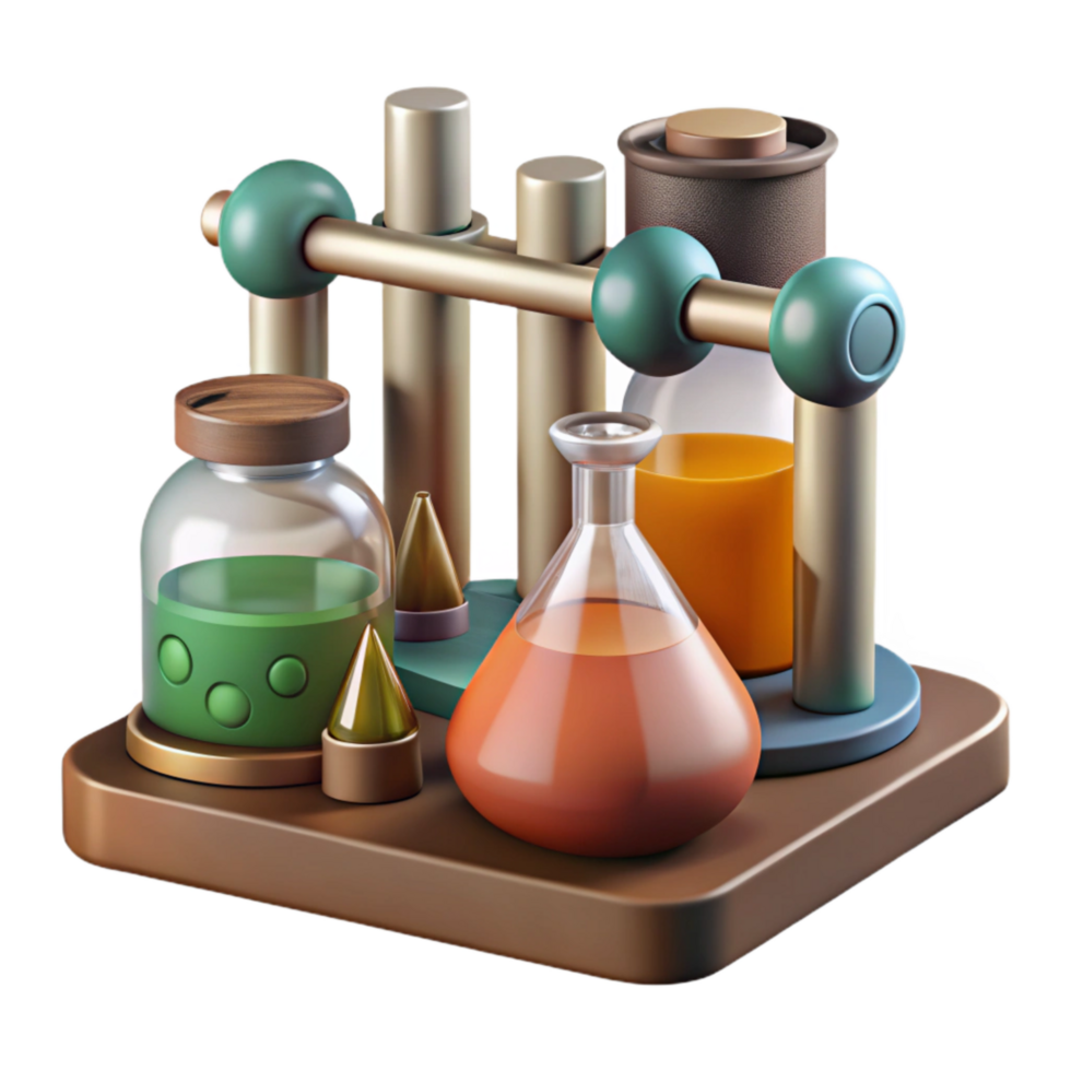impressive minimalist Biotechnology Research Laboratory Scene Isolated Element authentic png