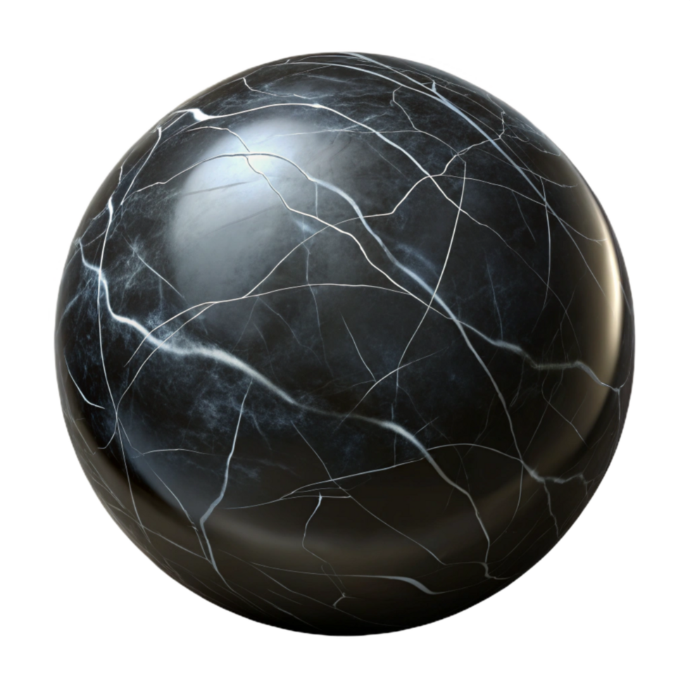 impressive rustic Black Marble Surface Cutout with Veined Pattern high resolution png