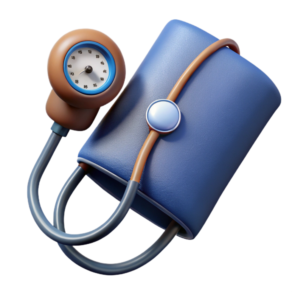 magnificent modern Blood Pressure Cuff with Gauge Isolated Element 4K png