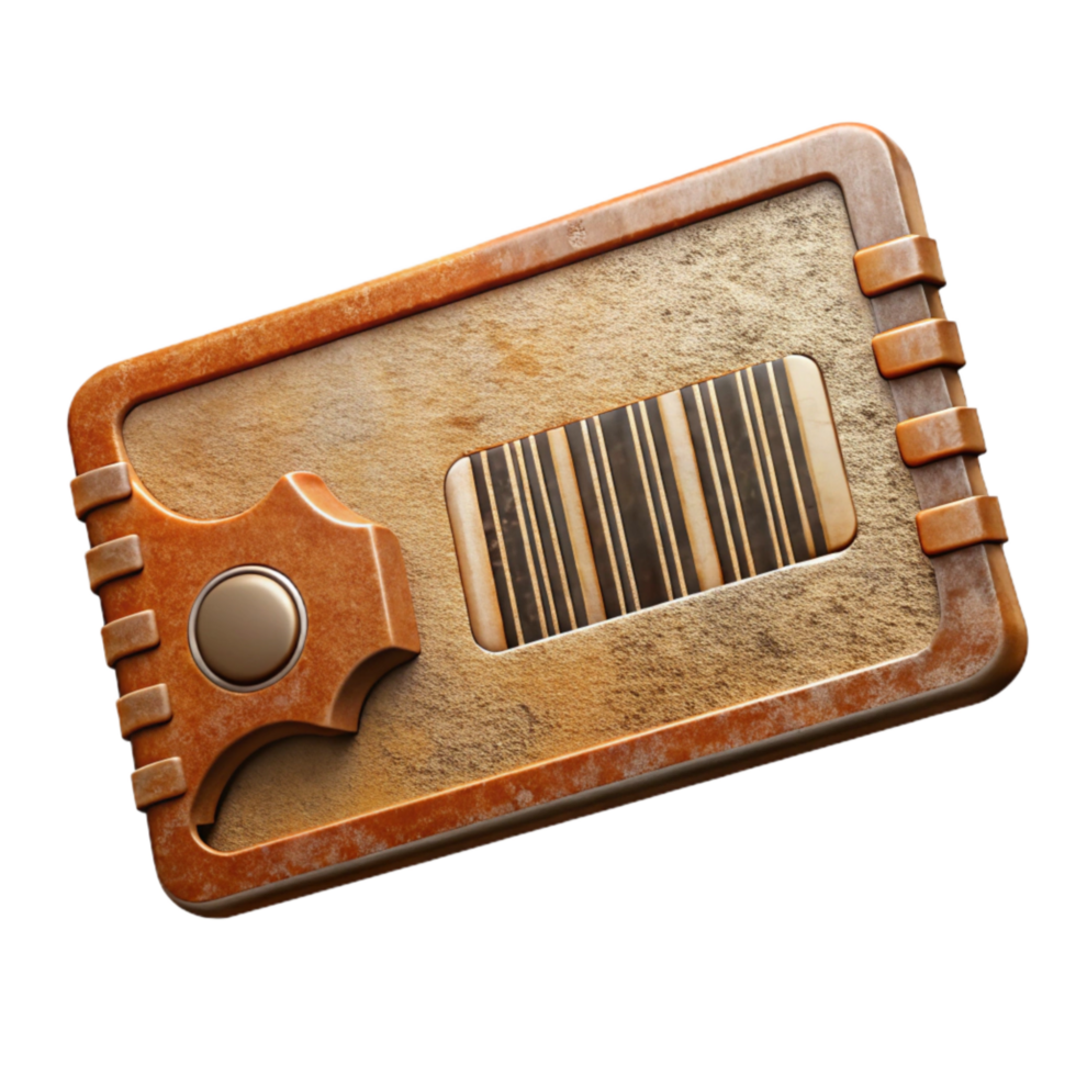 impressive contemporary Boarding Pass with Barcode Generic Design Isolated authentic png