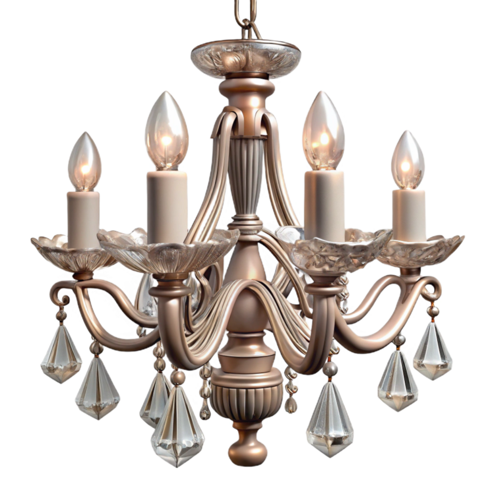 dramatic artistic Crystal Chandelier Elegant Design Transparent Background authentic png