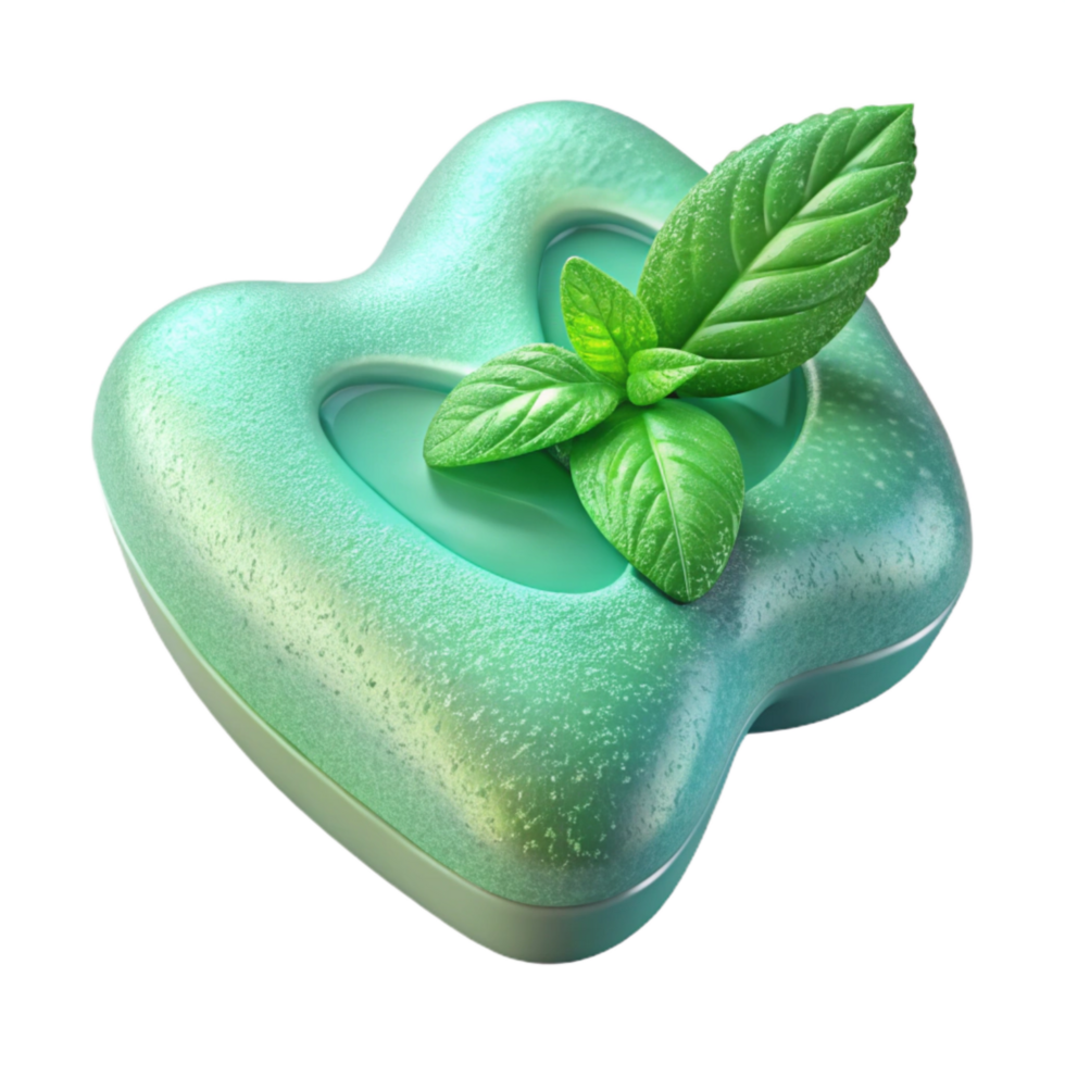 stunning minimalist Dental Floss with Mint Flavor Transparent Background premium png