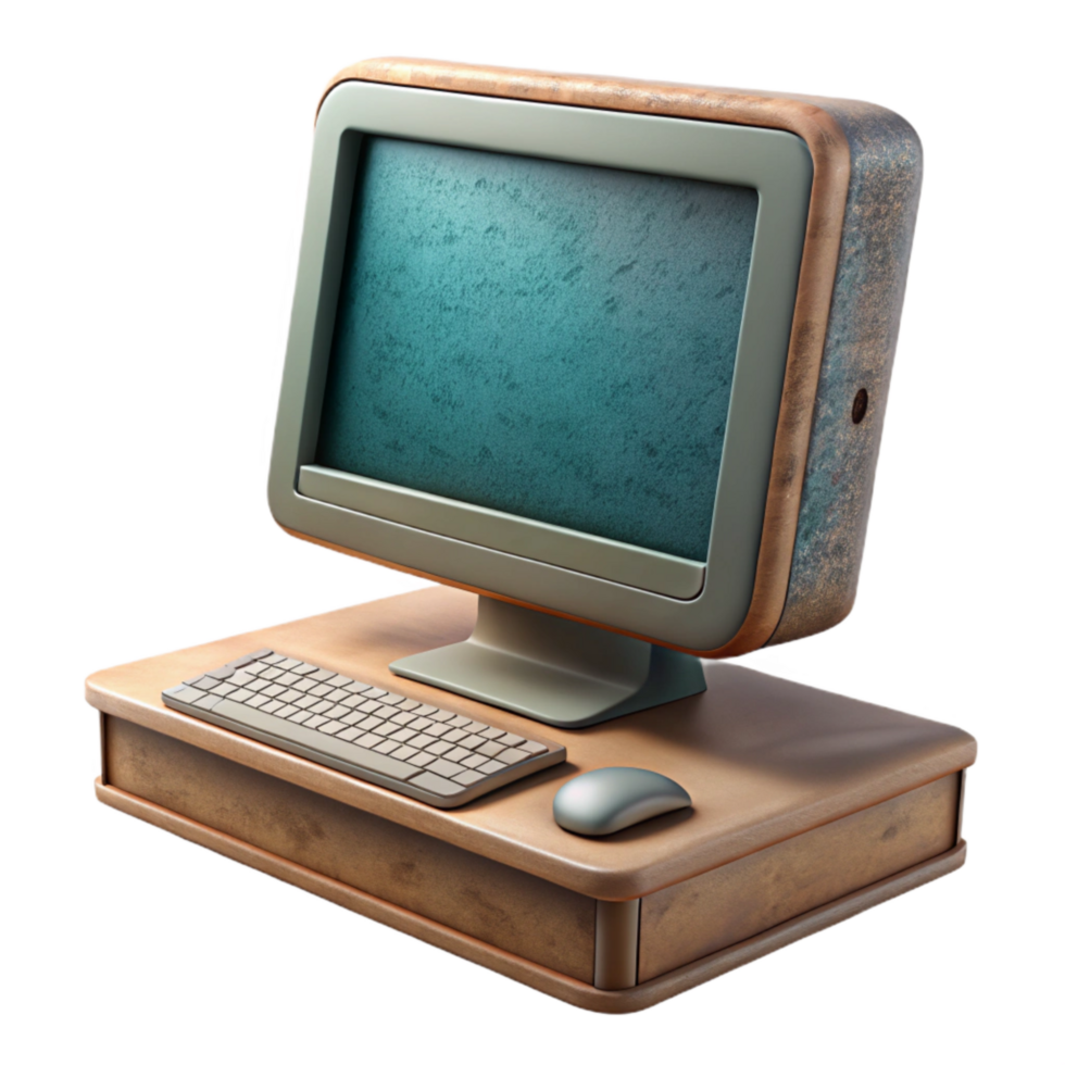 serene creative Desktop Computer with All in One Design Cutout genuine png