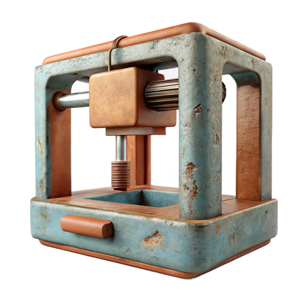 beautiful traditional D Printer Extruder Closeup Cutout with Transparency authentic png