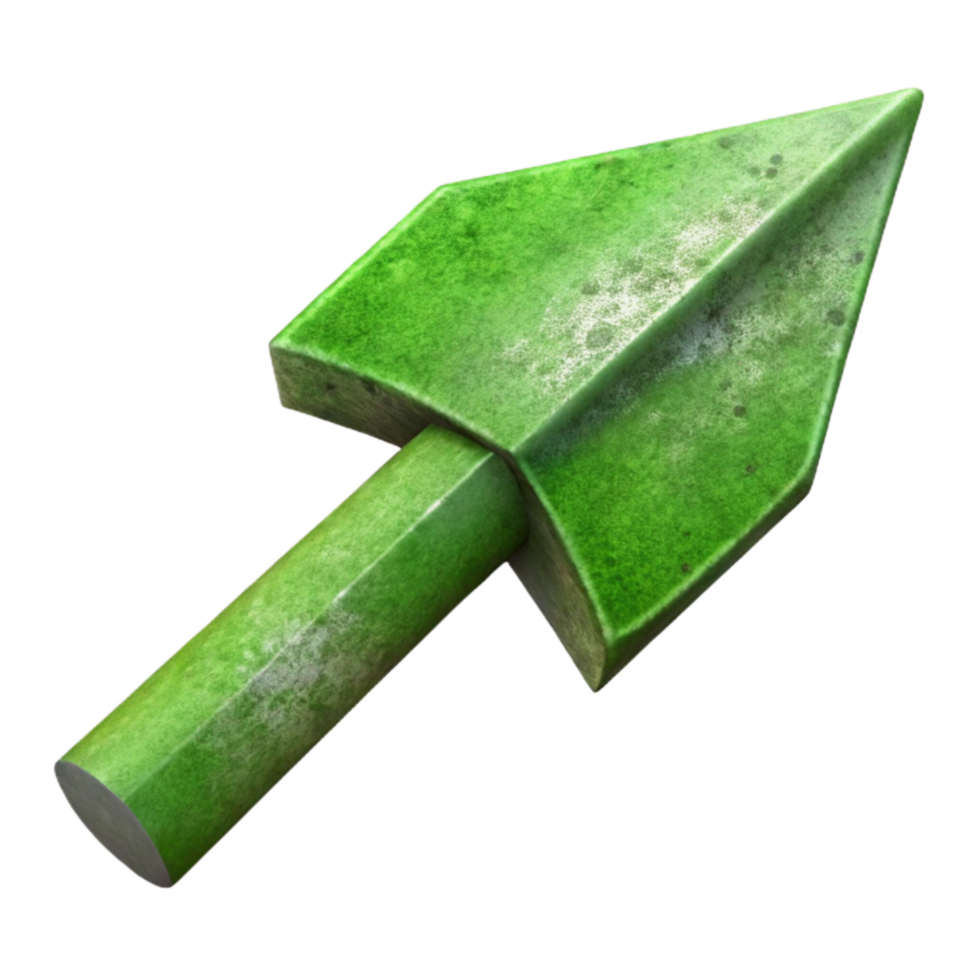 beautiful modern Dynamic Green Arrow Cutout with Directional Point authentic png