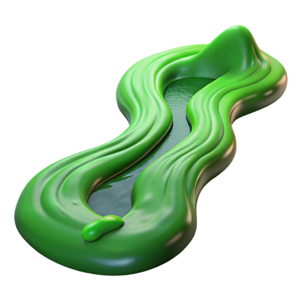 elegant vintage Dynamic Green Stream Cutout with Flowing Water genuine png