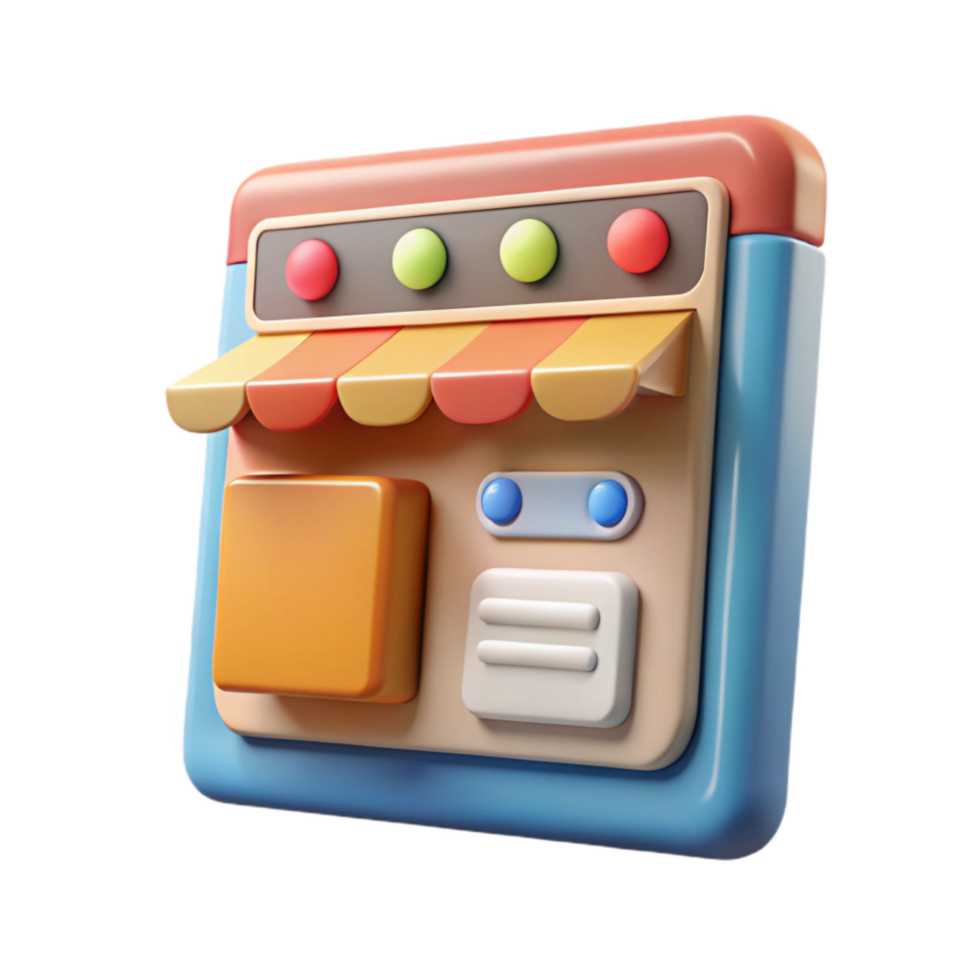 elegant artistic E-commerce Website Product Page Design Isolated detailed png