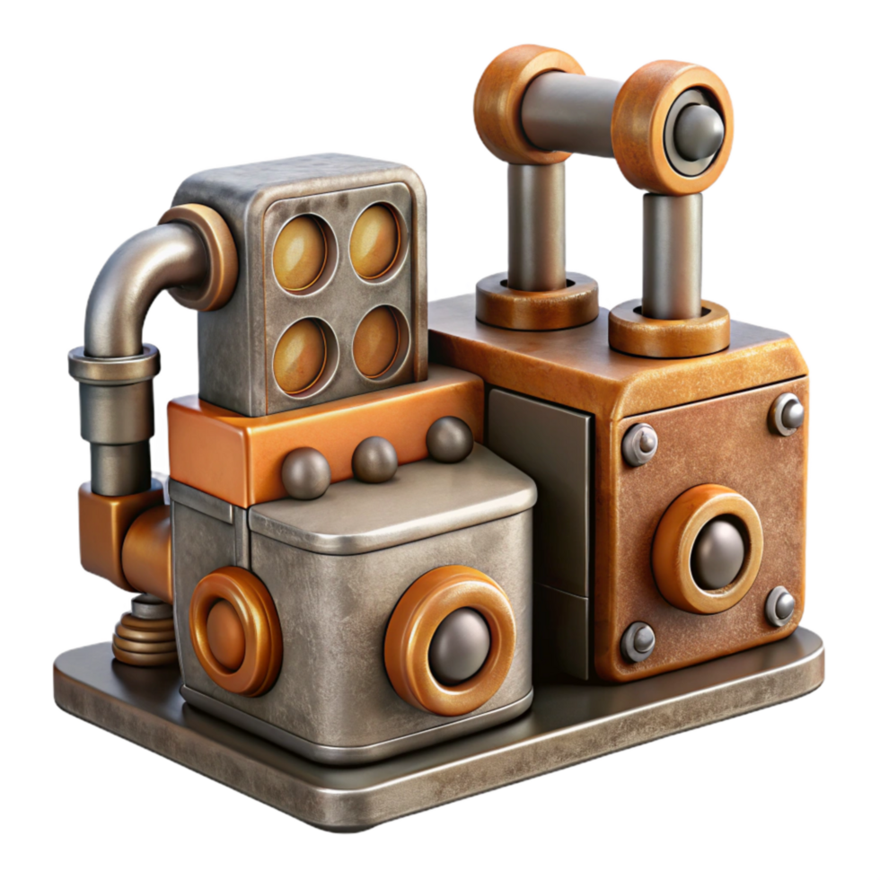 elegant creative Factory Automation Assembly Line Isolated Element high resolution png