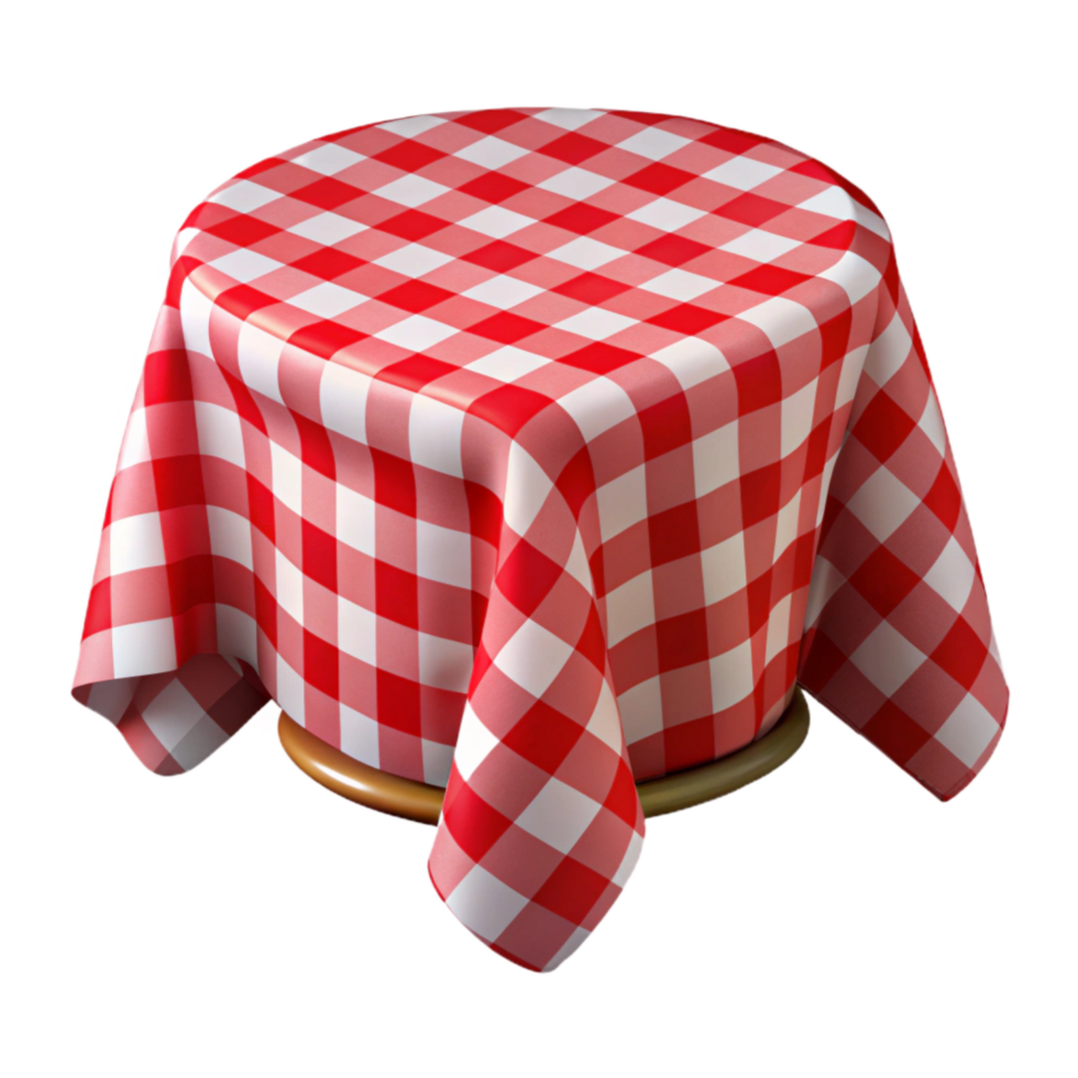 serene abstract Festive Tablecloth Red and White Checked Cutout high resolution png