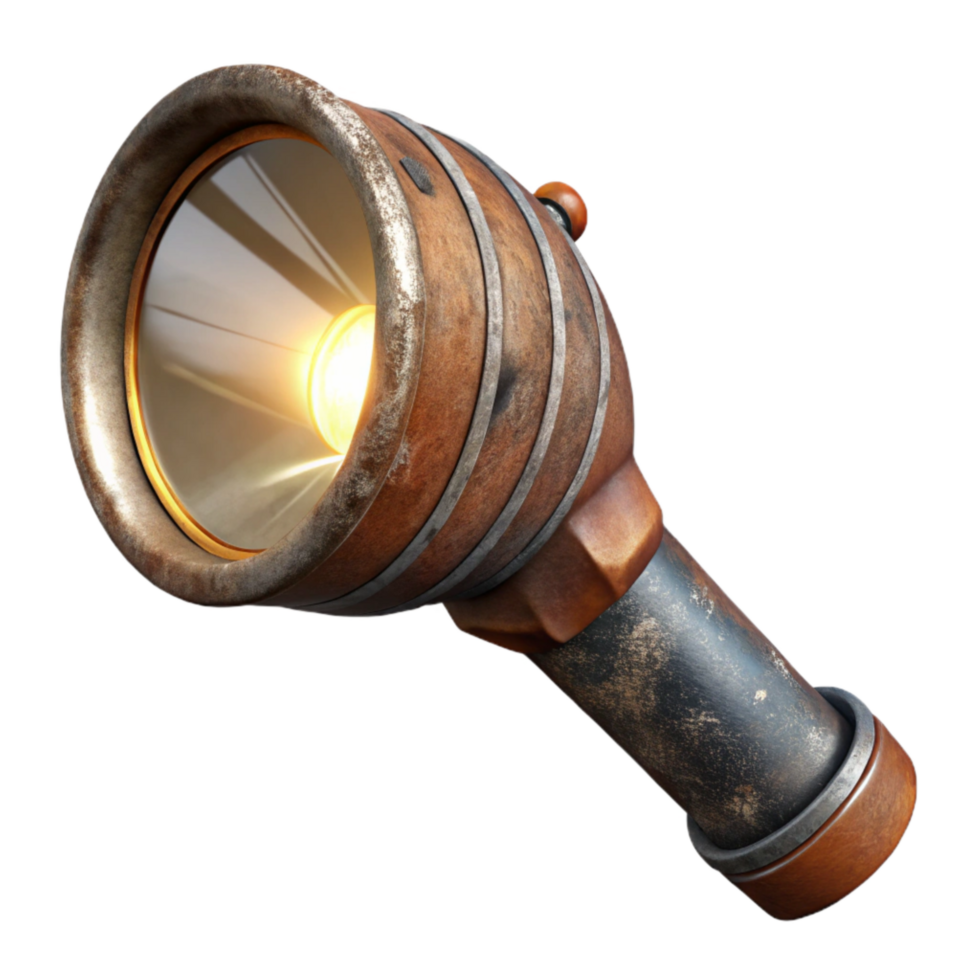 elegant contemporary Flashlight Beam of Light Shining Transparent Background detailed png