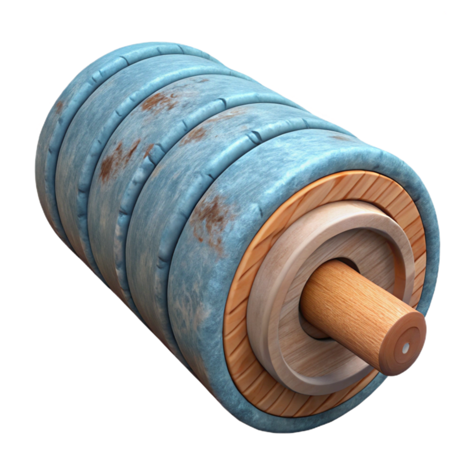 dramatic traditional Foam Roller Exercise Equipment Transparent Background detailed png