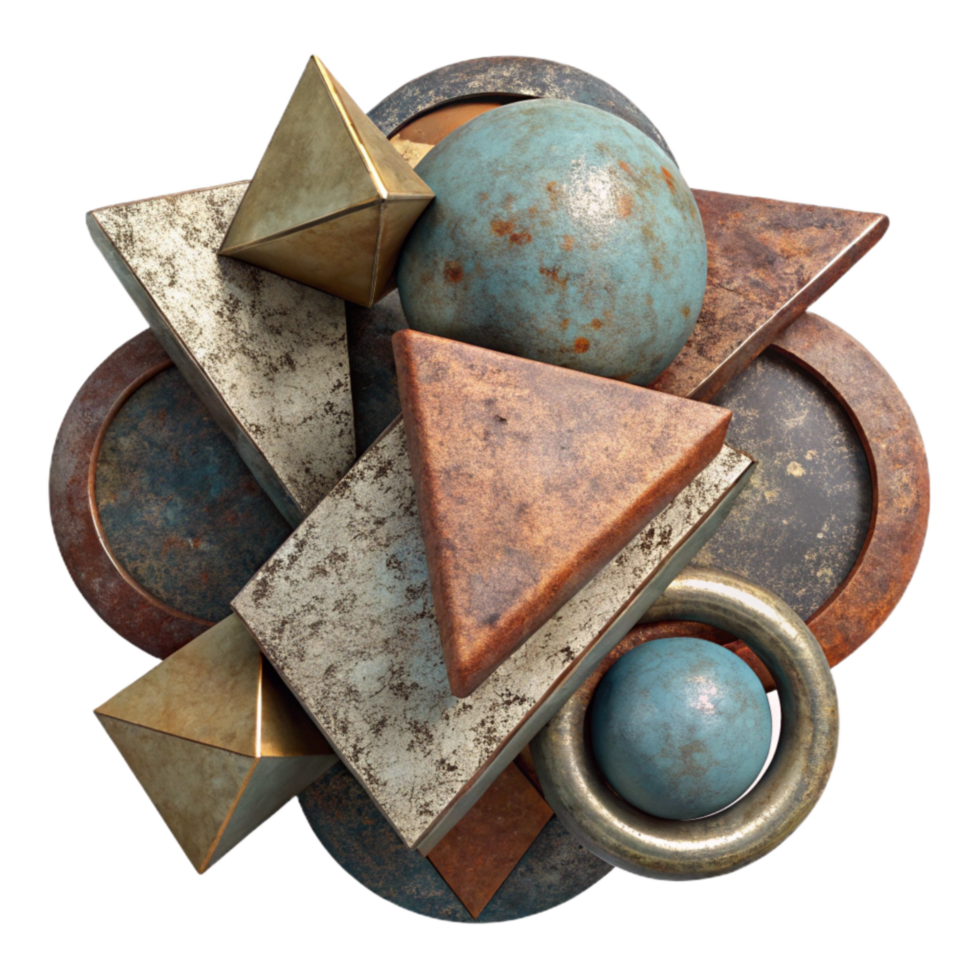impressive abstract Geometric Shapes Abstract Design Cutout Isolated authentic png