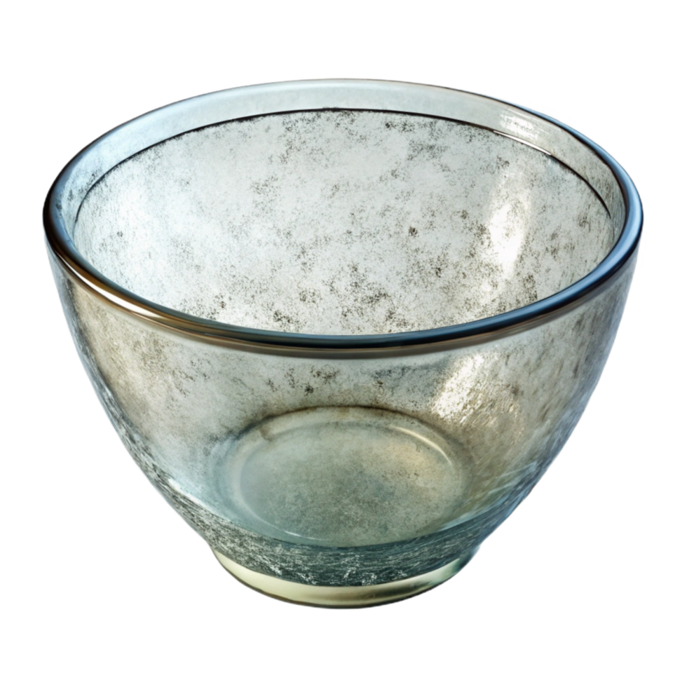 extraordinary rustic Glass Bowl Empty Clear Isolated Element original png