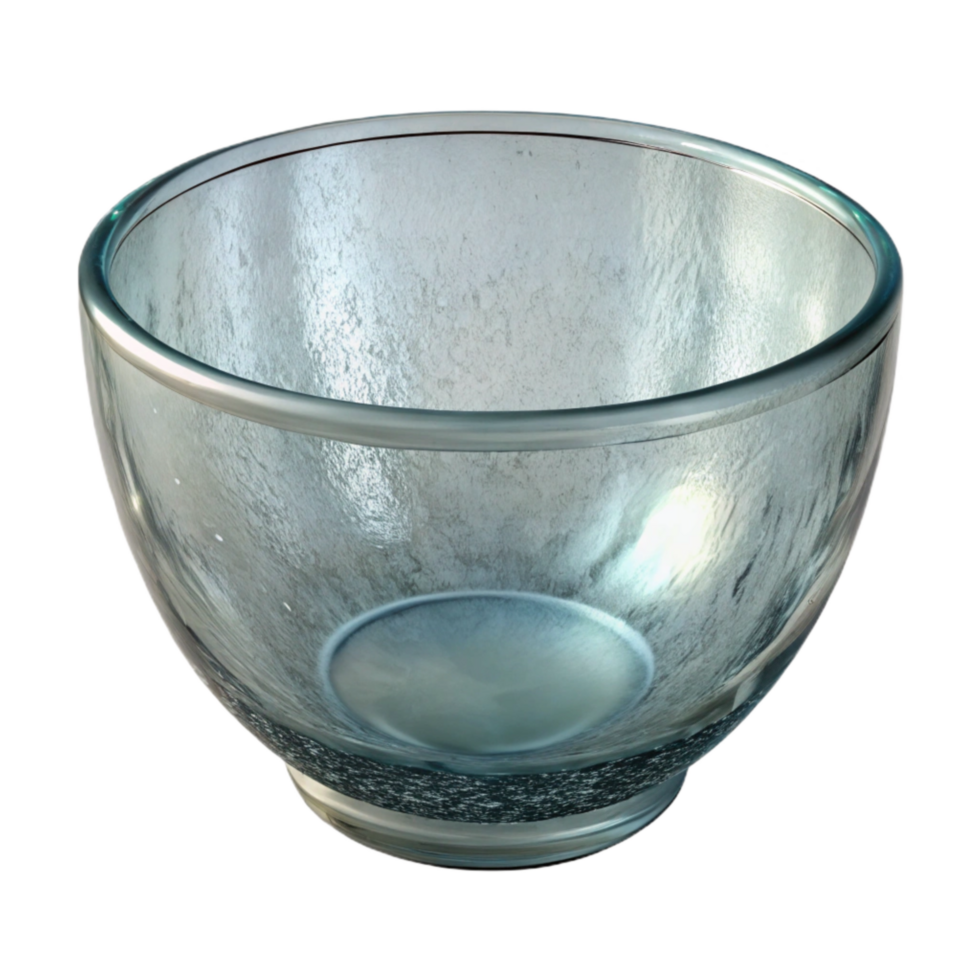 impressive rustic Glass Bowl Empty Clear Isolated Element high quality png