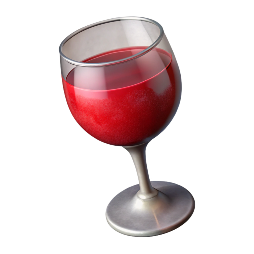 elegant contemporary Glass of Wine Red Transparent Background high quality png