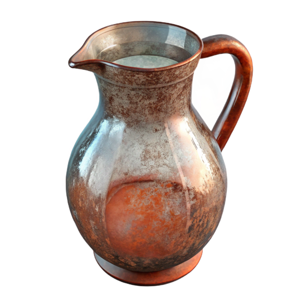 stunning classic Glass Pitcher Clear with Handle Isolated professional png