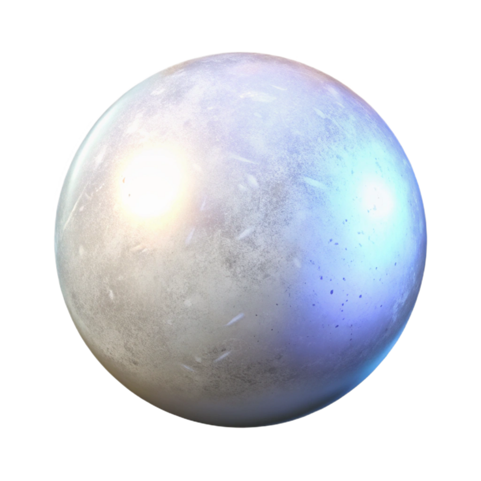 dramatic classic Glowing White Orb Isolated with Transparent Background authentic png