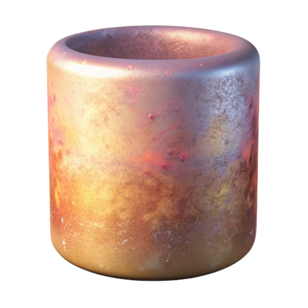 serene rustic Gradient Mesh Cylinder with Rounded Edges Cutout high quality png